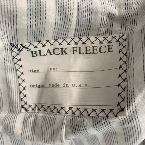 BLACK FLEECE Size 38 Black Wool Notch Lapel Sport Coat - Picture 5 of 10